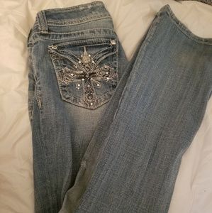 Miss Me boot cut jeans style# JP5045U-2
